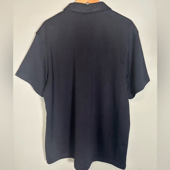 Reebok Short Sleeve Golf Moisture Management Polo-Black-Men Size XXL - Picture 4 of 5